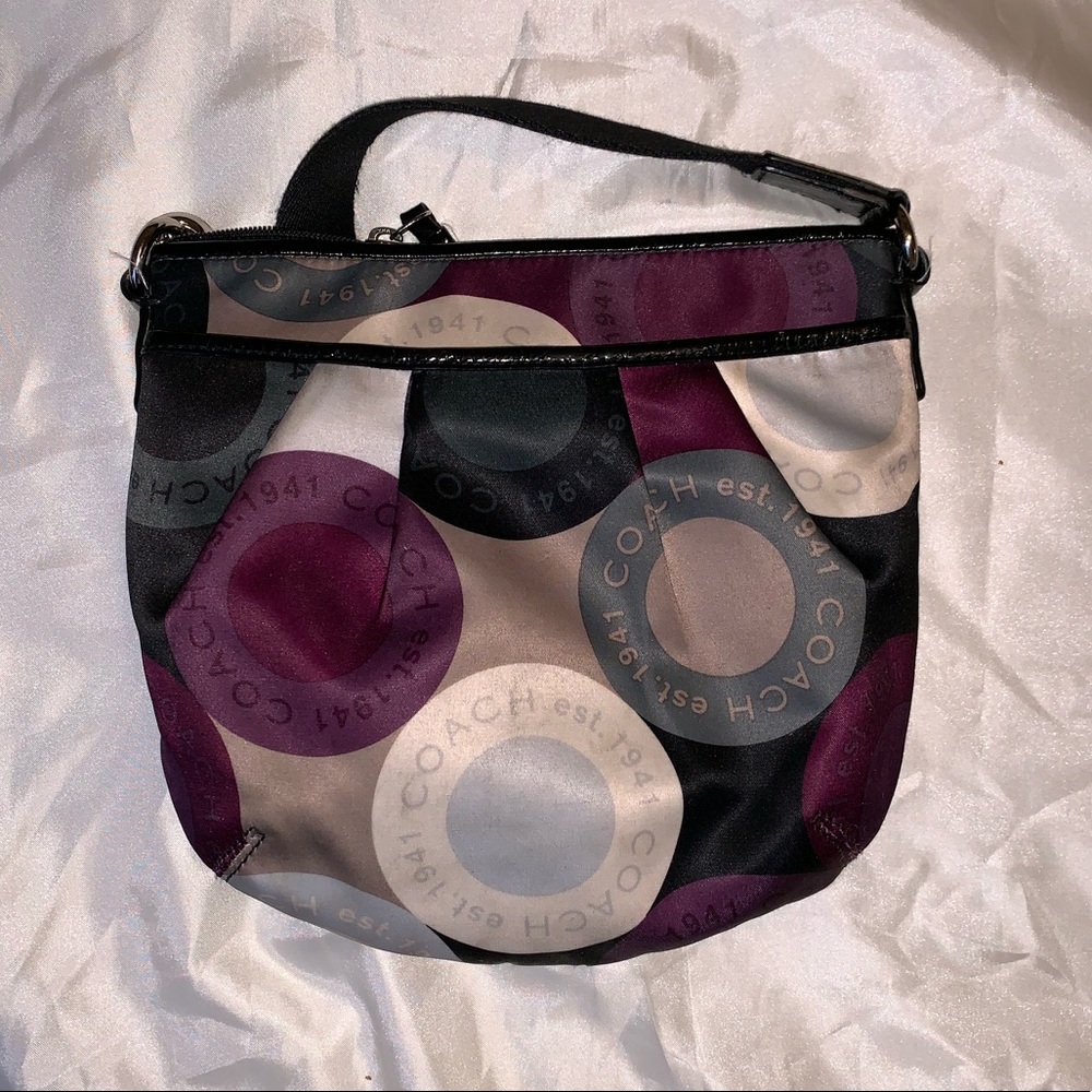 Coach purple/multi color swing pack 💜👜